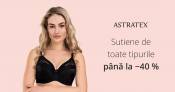 Sutiene de toate tipurile cu pana la -40% reducere pe Astratex