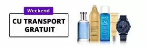 Brasty anunță weekendul cu livrare gratuită pentru CEASURI , BIJUTERII, COSMETICE ȘI PARFUMURI vezi oferta.