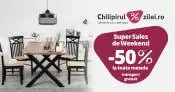Sales de weekend : 50% REDUCERE la mese si transport gratuit! Extrareducere pentru plata online! Chilipirul-Zilei