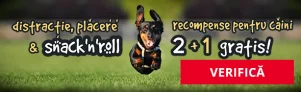 2+1 GRATIS – RECOMPENSE DELICIOASE PENTRU CÂINI